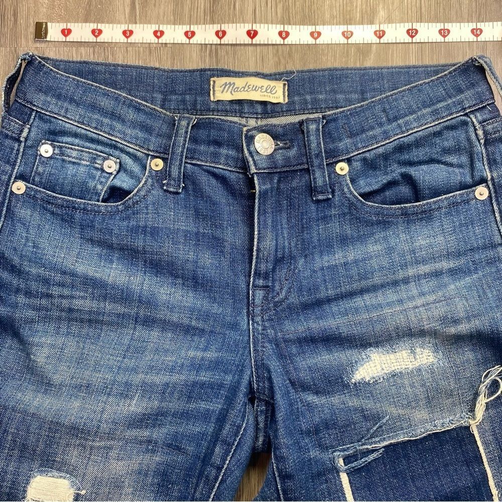 Madewell Women’s Distressed Patchwork Straight-Le… - image 3